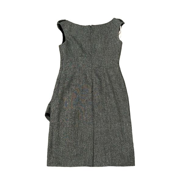 Karen Millen Boat Neck Sleeveless Mini Dress Pepper Grey Size 10 - Picture 3 of 12